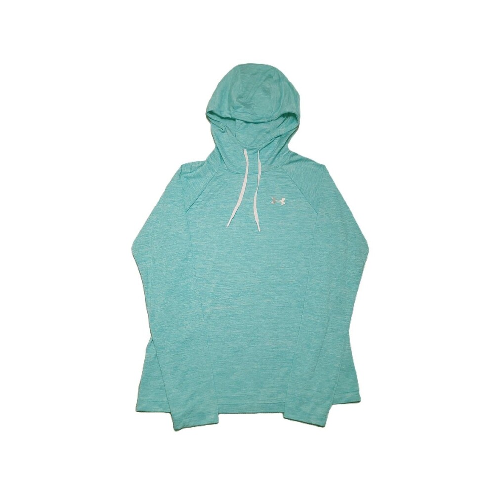 Under Armour Loose Tech Twist Hoodie Women's Size S Teal Heather Sweatshirt